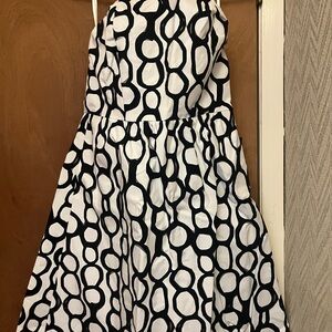 The Limited Black and White Patterned Women’s Dress
